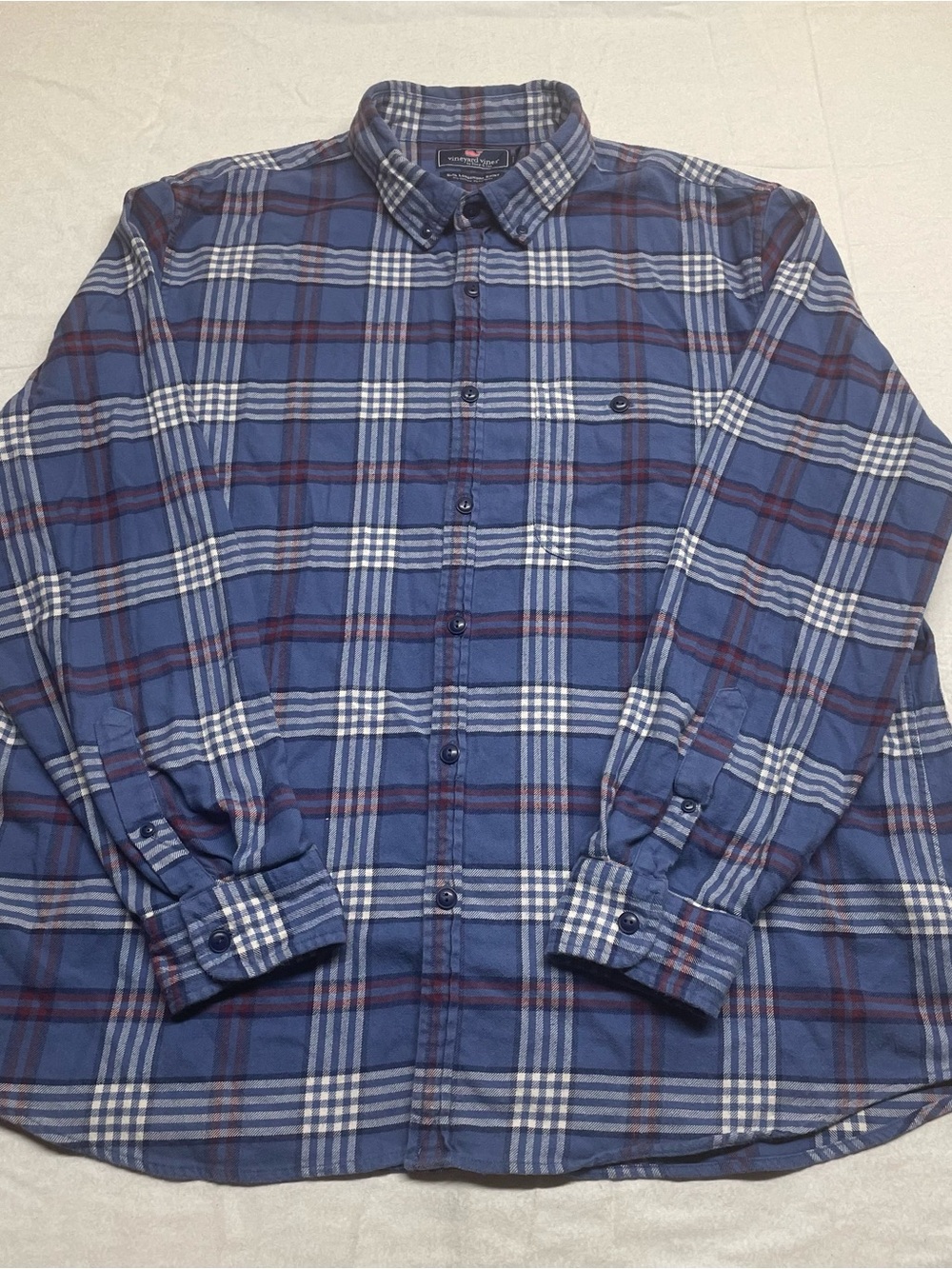 Vineyard Vines Blue Plaid Button-Down Shirt